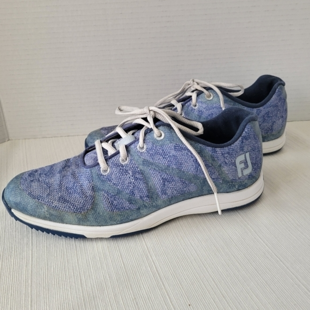 Footjoy FJ‎ Leisure golf shoes women's size 7.5 Egyptian blue snake print
